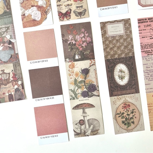 🏷️aesthetic retro, vintage, antique style foldable paper junk journal - Picture 6 of 10